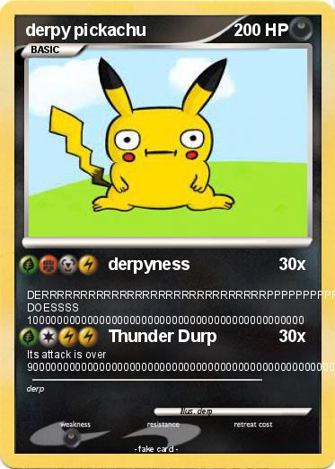 Pokemon derpy pickachu