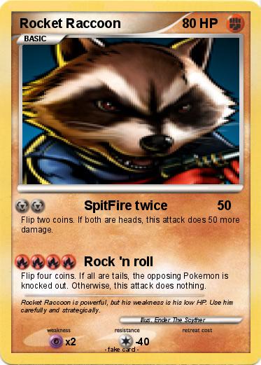 Pokemon Rocket Raccoon