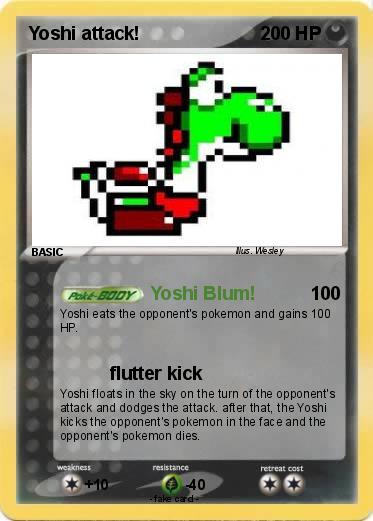 Pokemon Yoshi attack!