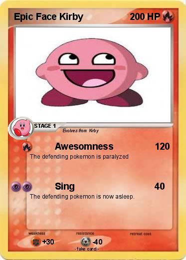 Pokemon Epic Face Kirby