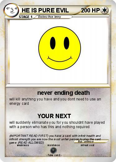 Pokemon HE IS PURE EVIL