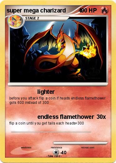 Pokemon super mega charizard        4