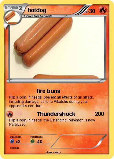 Pokemon hotdog