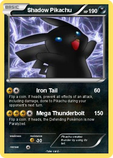 Pokemon Shadow Pikachu