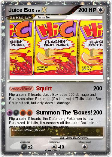 Pokemon Juice Box