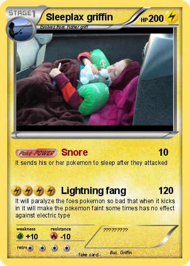 Pokemon Sleeplax griffin