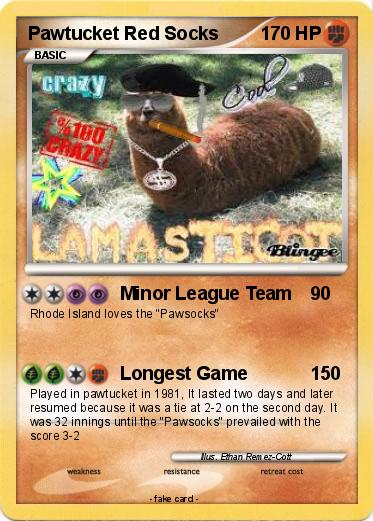 Pokemon Pawtucket Red Socks