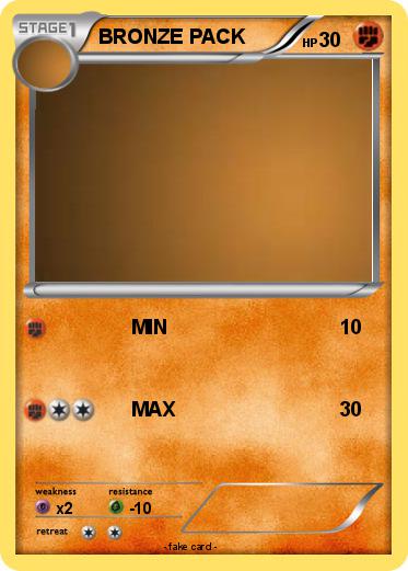 Pokemon BRONZE PACK