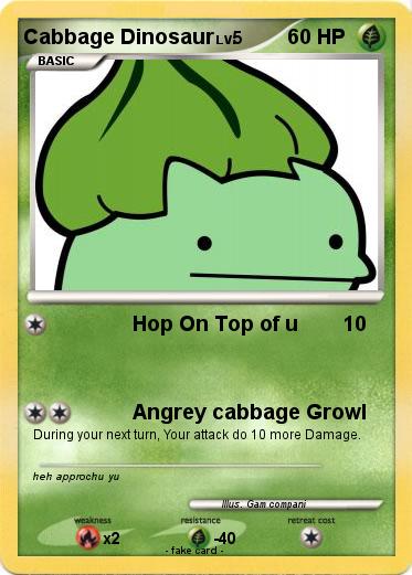 Pokemon Cabbage Dinosaur