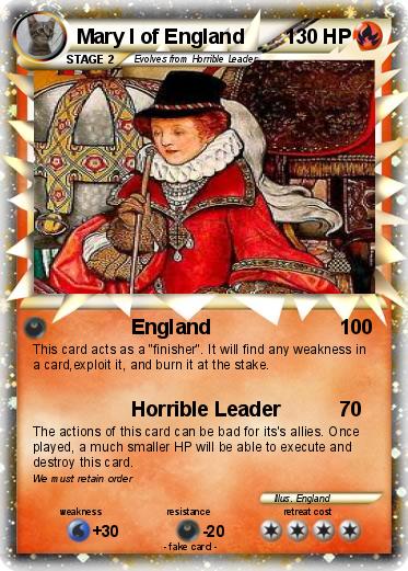 Pokemon Mary I of England