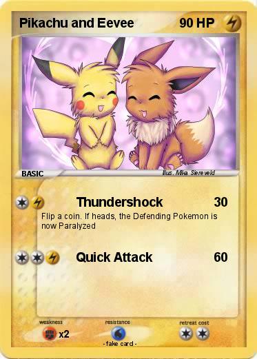 Pokemon Pikachu and Eevee