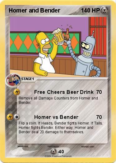 Pokemon Homer and Bender