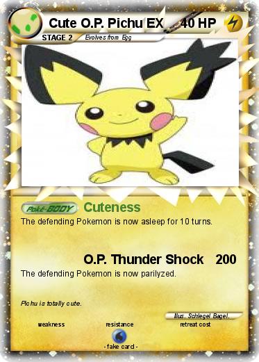 Pokemon Cute O.P. Pichu EX