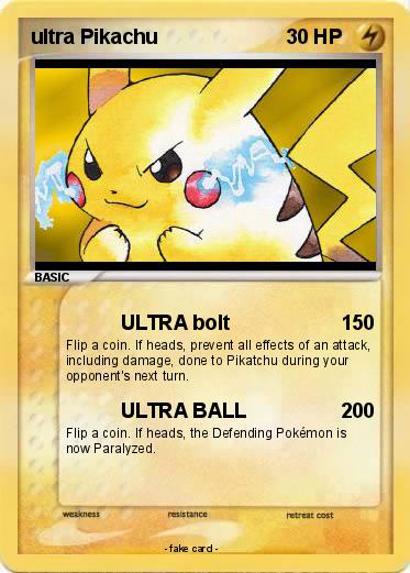 Pokemon ultra Pikachu