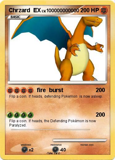 Pokemon Chrzard  EX