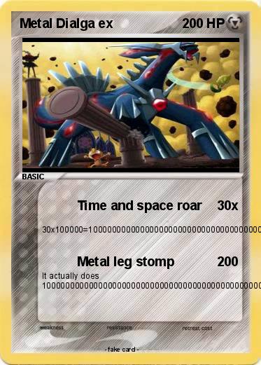 Pokemon Metal Dialga ex