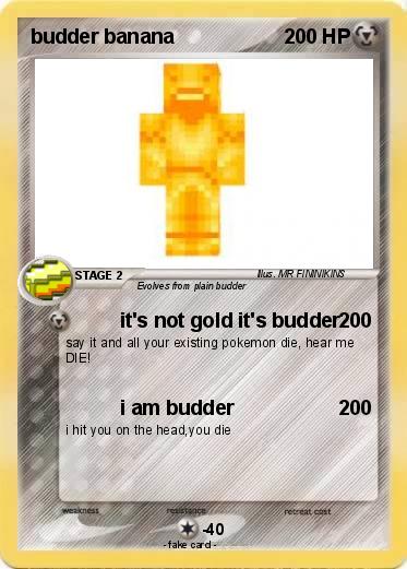 Pokemon budder banana