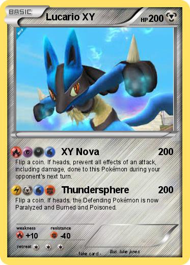 Pokemon Lucario XY