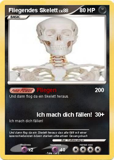Pokemon Fliegendes Skelett