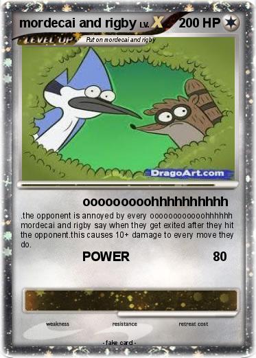 Pokemon mordecai and rigby