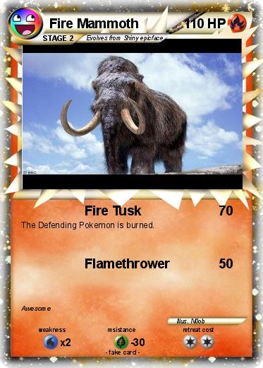 Pokemon Fire Mammoth