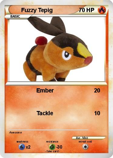 Pokemon Fuzzy Tepig