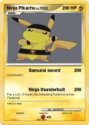 Pokemon Ninja Pikachu