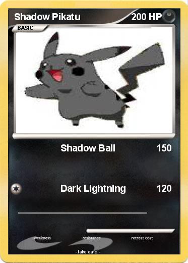 Pokemon Shadow Pikatu
