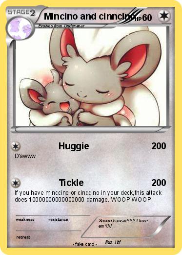 Pokemon Mincino and cinncino