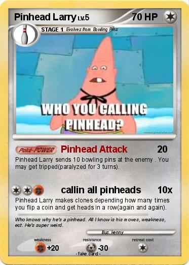 Pokemon Pinhead Larry