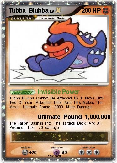 Pokemon Tubba  Blubba