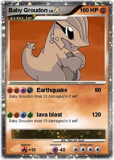 Pokemon Baby Groudon