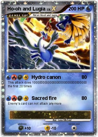 Pokemon Ho-oh and Lugia