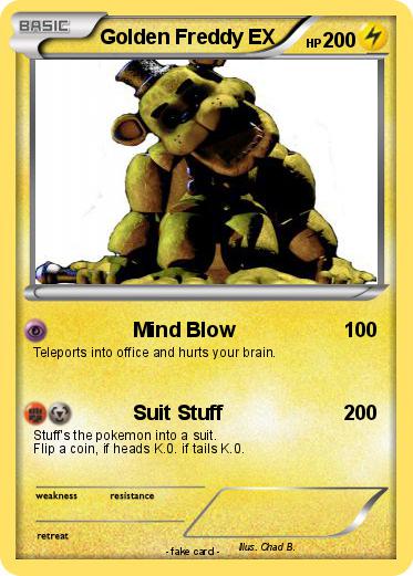 Pokemon Golden Freddy EX