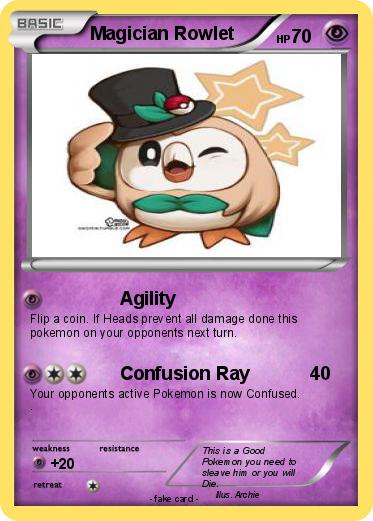 Pokemon Magician Rowlet