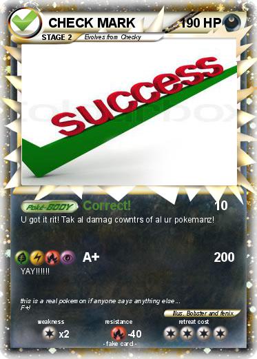 Pokemon CHECK MARK