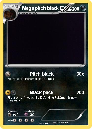 Pokemon Mega pitch black EX