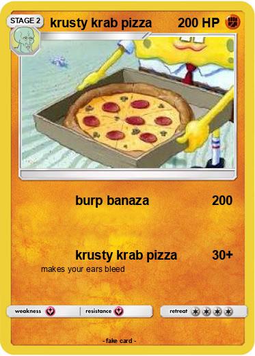 Pokemon krusty krab pizza