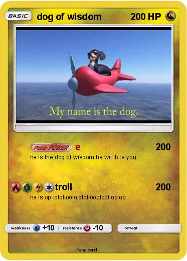 Pokemon dog of wisdom