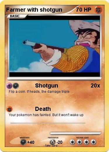 Pokemon Farmer with shotgun