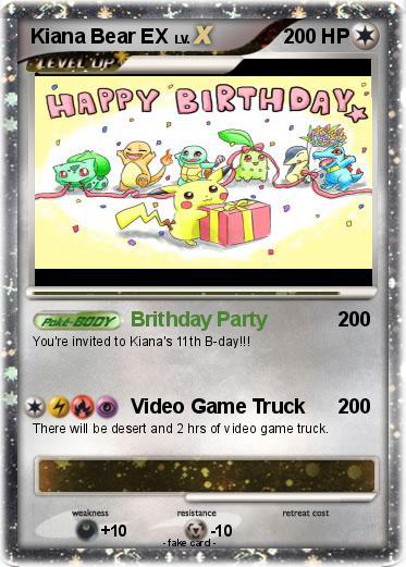 Pokemon Kiana Bear EX