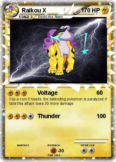 Pokemon Raikou X