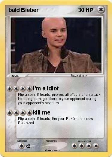 Pokemon bald Bieber