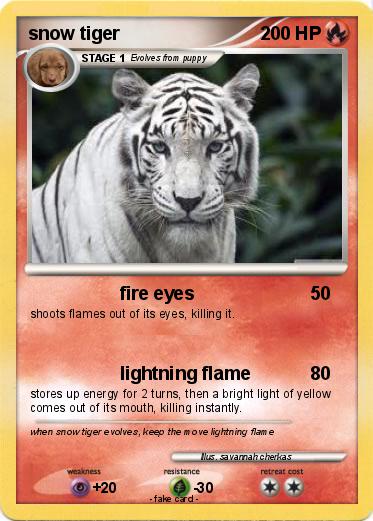 Pokemon snow tiger