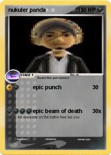 Pokemon nukuler panda