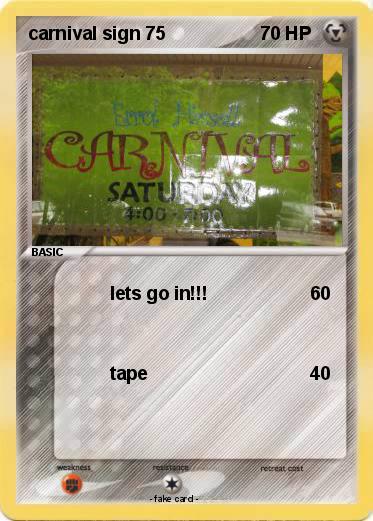Pokemon carnival sign 75