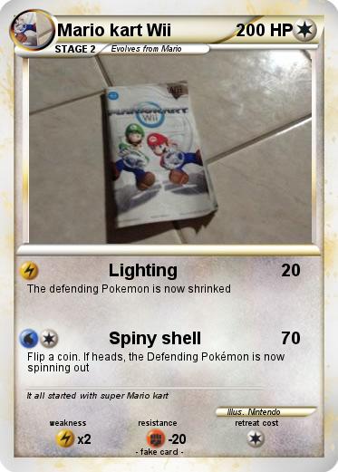 Pokemon Mario kart Wii