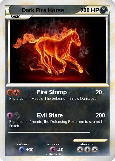 Pokemon Dark Fire Horse