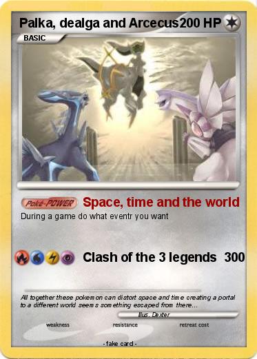 Pokemon Palka, dealga and Arcecus