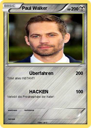Pokemon Paul Walker